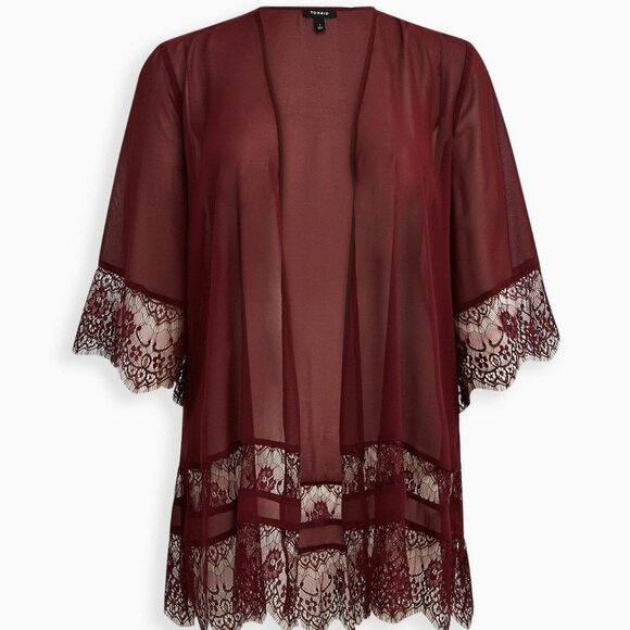 torrid Tops - Torrid Chiffon Kimono